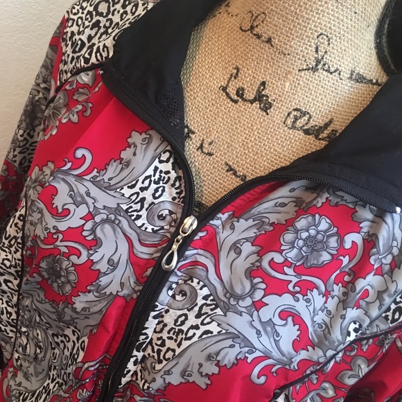 Vintage 80s Kim Rogers Full Zip Floral Jacket - Picture 2 of 7